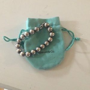 Authentic Tiffany Sterling Silver Beaded Bracelet